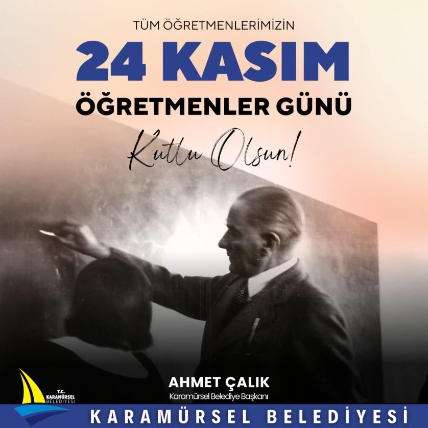 Başta Başöğretmenimiz Gazi Mustafa Kemal Atatürk olmak üzere tüm öğretmenlerimizin 24 Kasım Öğretmenler Günü kutlu olsun!